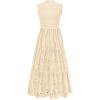 image:imagePRETTYGARDEN Summer Dresses for Women 2026 Casual Eyelet Sleeveless Wedding Guest Maxi Dress Tank Top Sundress with PocketsBeige