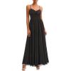 image:imagePRETTYGARDEN Women Summer Floral Maxi Dress 2026 Spirng Spaghetti Strap Mesh Boho Sundress Party Beach Vacation Long DressesPolka Dot Black White