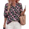Floral Black Pink