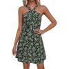Floral Dark Army Green