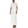 image:imagePRETTYGARDEN Womens Eyelet Cover Up Dress 2026 Summer Vacation Resort Maxi Dresses Beach Short Sleeve Hollow Out SundressWhite