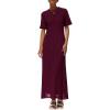 image:imagePRETTYGARDEN Womens Eyelet Cover Up Dress 2026 Summer Vacation Resort Maxi Dresses Beach Short Sleeve Hollow Out SundressWine Red