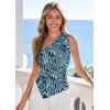 image:imagePRETTYGARDEN Going Out Tops for Women Floral Mesh Y2K Shirt 2026 Summer One Shoulder Asymmetrical Spring Vacation ClothesBrown Zebra Print