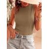 image:imagePRETTYGARDEN Sleeveless Tops for Women 2026 Summer Ribbed Tank Top Fitted Shirts Basic Tees Cute Spring Going Out Y2k ClothesCamel