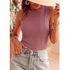 image:imagePRETTYGARDEN Sleeveless Tops for Women 2026 Summer Ribbed Tank Top Fitted Shirts Basic Tees Cute Spring Going Out Y2k ClothesPink