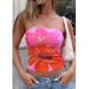 image:imagePRETTYGARDEN Tube Tops for Women 2026 Summer Spring Floral Strapless Going Out Tops Y2K Mesh Cute Beach Vacation ClothesPink