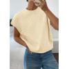 image:imagePRETTYGARDEN Womens 2026 Spring Sweater Vest Trendy Flower Knit Short Sleeve Cute Pullover Tank Tops Summer Fashion ClothingApricot