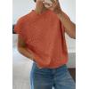 image:imagePRETTYGARDEN Womens 2026 Spring Sweater Vest Trendy Flower Knit Short Sleeve Cute Pullover Tank Tops Summer Fashion ClothingBurnt Orange