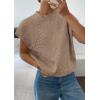 image:imagePRETTYGARDEN Womens 2026 Spring Sweater Vest Trendy Flower Knit Short Sleeve Cute Pullover Tank Tops Summer Fashion ClothingGrey Khaki