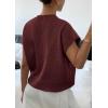 image:imagePRETTYGARDEN Womens 2026 Spring Sweater Vest Trendy Flower Knit Short Sleeve Cute Pullover Tank Tops Summer Fashion ClothingRed Brown