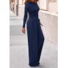 image:imagePRETTYGARDEN Matching Sets Women Clothing 2026 Fall Fashion Travel 2 Piece Lounge Sets Long Sleeve Crop Top Wide Leg PantsNavy