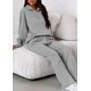 image:imagePRETTYGARDEN Womens Casual Two Piece Sets Fall 2026 Outfits Quarter Zip Sweatshirts Straight Leg Pants Sweatsuits TracksuitGrey