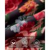 image:imagePRETTYGARDEN Womens Long Sleeve Bodycon Dresses 2026 Spring Sexy Floral Mesh Slit Ruched Tight Maxi Wedding Guest DressFloral Black Multicolored