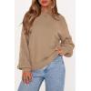 image:imagePRETTYGARDEN Womens Sweaters Spring Fashion 2026 Crew Neck Cable Knit Casual Loose Chunky Tunic Sweater Winter ClothingKhaki