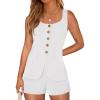 image:imagePRETTYGARDEN Womens 2 Piece Matching Sets 2026 Fashion Suit Vest Tops Shorts Set Spring Business Casual Vacation OutfitsWhite