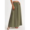 image:imagePRETTYGARDEN Womens 2026 Summer Wide Leg Palazzo Pants High Waisted Flowy Pockets Trendy Casual Lounge Boho Beach TrousersArmy Green