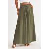 image:imagePRETTYGARDEN Womens 2026 Summer Wide Leg Palazzo Pants High Waisted Flowy Pockets Trendy Casual Lounge Boho Beach TrousersArmy Green