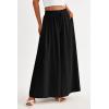 image:imagePRETTYGARDEN Womens 2026 Summer Wide Leg Palazzo Pants High Waisted Flowy Pockets Trendy Casual Lounge Boho Beach TrousersBlack