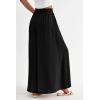image:imagePRETTYGARDEN Womens 2026 Summer Wide Leg Palazzo Pants High Waisted Flowy Pockets Trendy Casual Lounge Boho Beach TrousersBlack