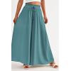 image:imagePRETTYGARDEN Womens 2026 Summer Wide Leg Palazzo Pants High Waisted Flowy Pockets Trendy Casual Lounge Boho Beach TrousersBlue Green