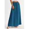 image:imagePRETTYGARDEN Womens 2026 Summer Wide Leg Palazzo Pants High Waisted Flowy Pockets Trendy Casual Lounge Boho Beach TrousersLake Blue