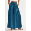 image:imagePRETTYGARDEN Womens 2026 Summer Wide Leg Palazzo Pants High Waisted Flowy Pockets Trendy Casual Lounge Boho Beach TrousersLake Blue