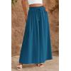 image:imagePRETTYGARDEN Womens 2026 Summer Wide Leg Palazzo Pants High Waisted Flowy Pockets Trendy Casual Lounge Boho Beach TrousersLake Blue