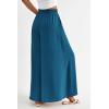image:imagePRETTYGARDEN Womens 2026 Summer Wide Leg Palazzo Pants High Waisted Flowy Pockets Trendy Casual Lounge Boho Beach TrousersLake Blue