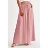 image:imagePRETTYGARDEN Womens 2026 Summer Wide Leg Palazzo Pants High Waisted Flowy Pockets Trendy Casual Lounge Boho Beach TrousersPink