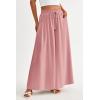 image:imagePRETTYGARDEN Womens 2026 Summer Wide Leg Palazzo Pants High Waisted Flowy Pockets Trendy Casual Lounge Boho Beach TrousersPink