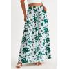 image:imagePRETTYGARDEN Womens 2026 Summer Wide Leg Palazzo Pants High Waisted Flowy Pockets Trendy Casual Lounge Boho Beach TrousersPrint Green