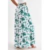image:imagePRETTYGARDEN Womens 2026 Summer Wide Leg Palazzo Pants High Waisted Flowy Pockets Trendy Casual Lounge Boho Beach TrousersPrint Green