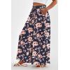 image:imagePRETTYGARDEN Womens 2026 Summer Wide Leg Palazzo Pants High Waisted Flowy Pockets Trendy Casual Lounge Boho Beach TrousersPrint Navy Pink