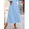 image:imagePRETTYGARDEN Women Fall Spring 2 Piece Outfits Dressy Casual Ribbed Knit Long Sleeve Crop Top Maxi Flowy Skirts Matching SetsLight Blue