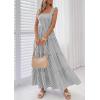 image:imagePRETTYGARDEN Womens 2026 Summer Casual Maxi Dresses Striped Square Neck Sleeveless Boho Flowy Sundress Beach Vacation ClothesBlack