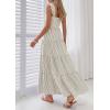 image:imagePRETTYGARDEN Womens 2026 Summer Casual Maxi Dresses Striped Square Neck Sleeveless Boho Flowy Sundress Beach Vacation ClothesBrown