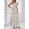 image:imagePRETTYGARDEN Womens 2026 Summer Casual Maxi Dresses Striped Square Neck Sleeveless Boho Flowy Sundress Beach Vacation ClothesBrown