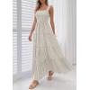 image:imagePRETTYGARDEN Womens 2026 Summer Casual Maxi Dresses Striped Square Neck Sleeveless Boho Flowy Sundress Beach Vacation ClothesBrown