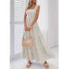 image:imagePRETTYGARDEN Womens 2026 Summer Casual Maxi Dresses Striped Square Neck Sleeveless Boho Flowy Sundress Beach Vacation ClothesBrown