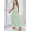 image:imagePRETTYGARDEN Womens 2026 Summer Casual Maxi Dresses Striped Square Neck Sleeveless Boho Flowy Sundress Beach Vacation ClothesGreen