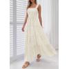 image:imagePRETTYGARDEN Womens 2026 Summer Casual Maxi Dresses Striped Square Neck Sleeveless Boho Flowy Sundress Beach Vacation ClothesKhaki