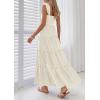 image:imagePRETTYGARDEN Womens 2026 Summer Casual Maxi Dresses Striped Square Neck Sleeveless Boho Flowy Sundress Beach Vacation ClothesKhaki