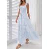 image:imagePRETTYGARDEN Womens 2026 Summer Casual Maxi Dresses Striped Square Neck Sleeveless Boho Flowy Sundress Beach Vacation ClothesLight Blue