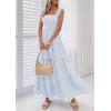image:imagePRETTYGARDEN Womens 2026 Summer Casual Maxi Dresses Striped Square Neck Sleeveless Boho Flowy Sundress Beach Vacation ClothesLight Blue