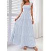 image:imagePRETTYGARDEN Womens 2026 Summer Casual Maxi Dresses Striped Square Neck Sleeveless Boho Flowy Sundress Beach Vacation ClothesLight Blue