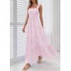 image:imagePRETTYGARDEN Womens 2026 Summer Casual Maxi Dresses Striped Square Neck Sleeveless Boho Flowy Sundress Beach Vacation ClothesPink