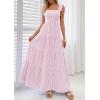 image:imagePRETTYGARDEN Womens 2026 Summer Casual Maxi Dresses Striped Square Neck Sleeveless Boho Flowy Sundress Beach Vacation ClothesPink