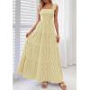 image:imagePRETTYGARDEN Womens 2026 Summer Casual Maxi Dresses Striped Square Neck Sleeveless Boho Flowy Sundress Beach Vacation ClothesYellow