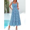 image:imagePRETTYGARDEN Womens 2026 Summer Dresses Fashion Clothing Floral Maxi Dress Ruffle Long Flowy Boho Beach Vacation SundressesBlue Floral