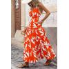 image:imagePRETTYGARDEN Womens 2026 Summer Dresses Fashion Clothing Floral Maxi Dress Ruffle Long Flowy Boho Beach Vacation SundressesFloral Orange Beige